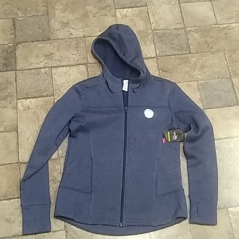 Smokey blue XS zip up sweatshirt. Active wear
